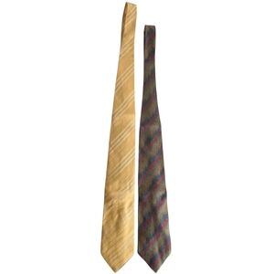 Giorgio Armani Set Of 2 Silk Ties